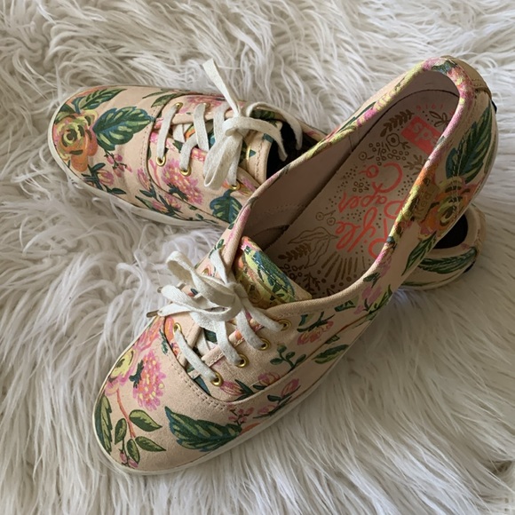 Rifle Paper Co X Keds Champion in Jardin de Paris print. Size 8.5 EUC!! - Picture 8 of 14